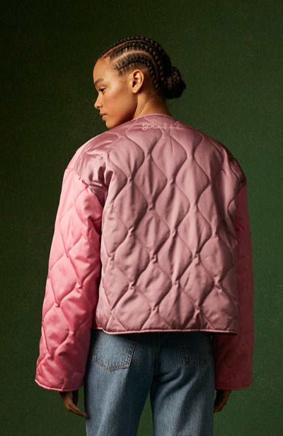 Pink bomber jacket