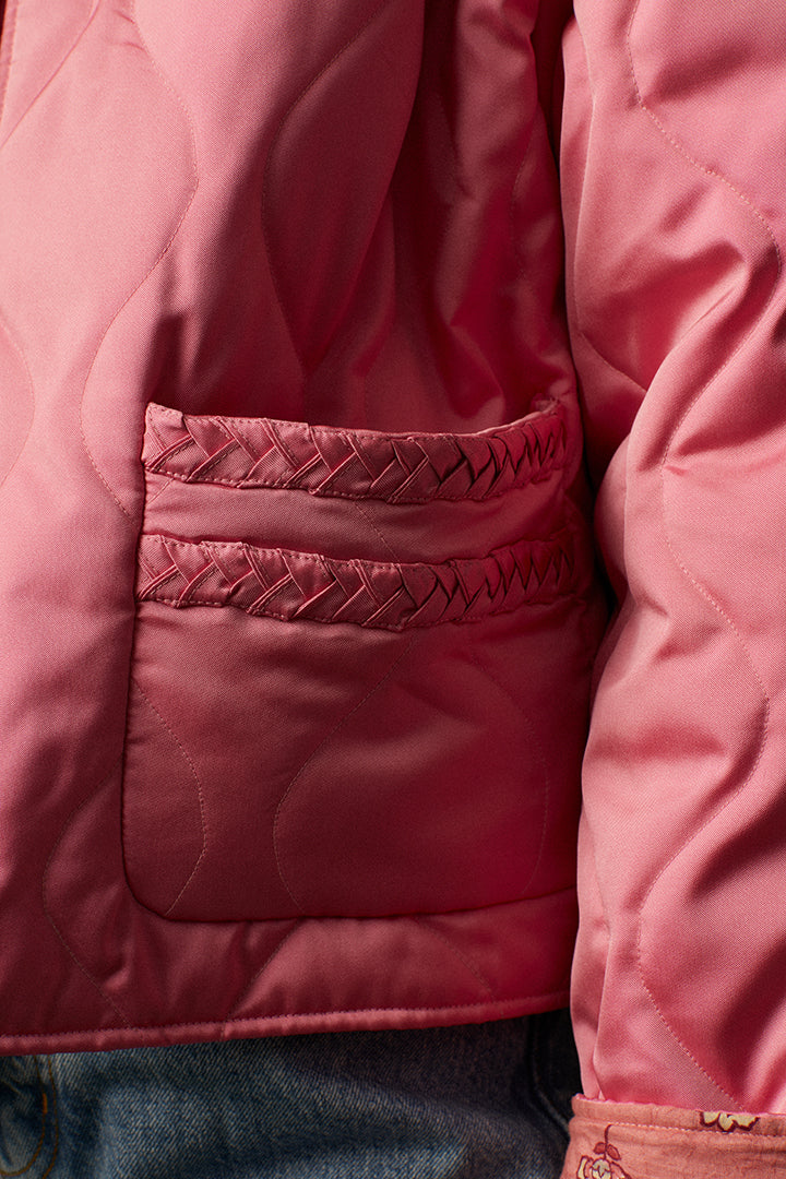 Pink bomber jacket