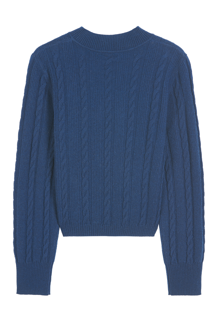 Half-moon wool sweater