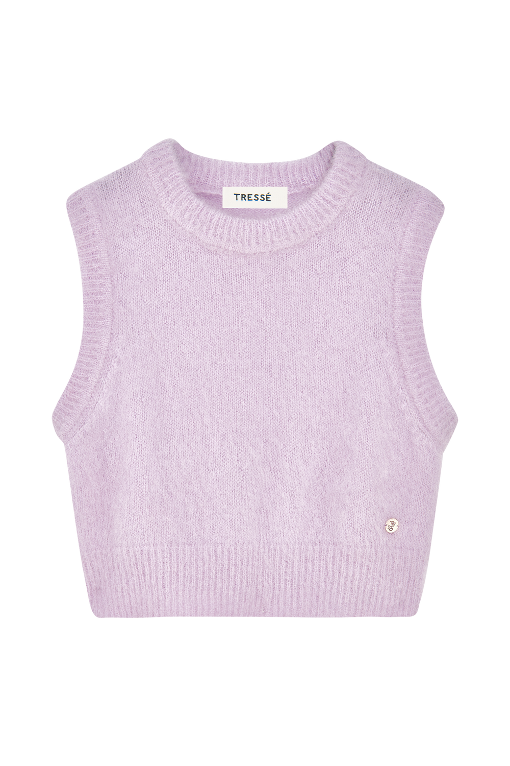 Sleeveless mohair sweater