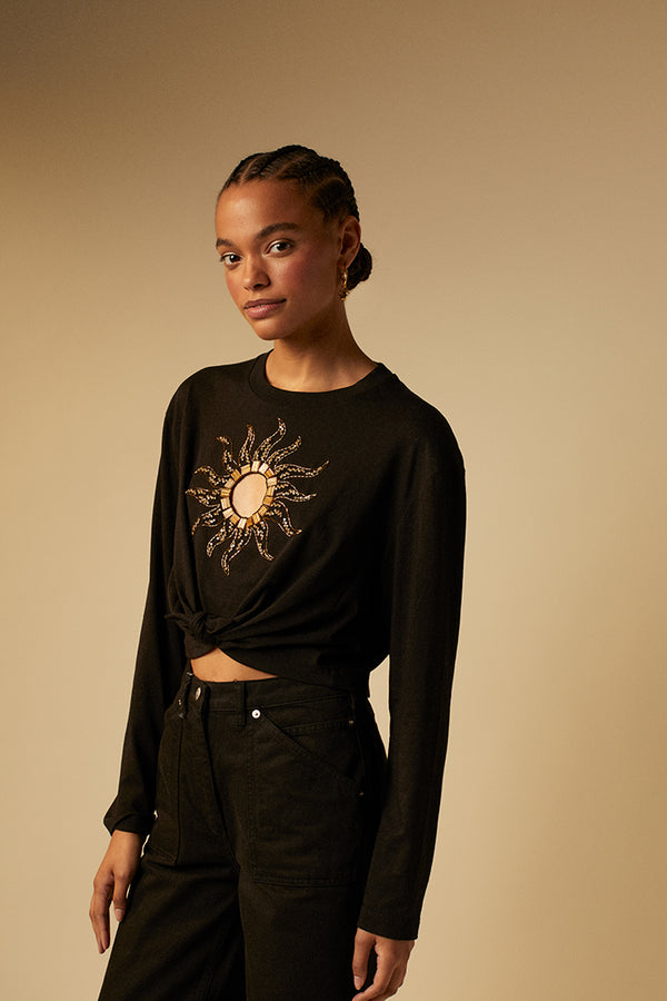 Long-sleeved sun top