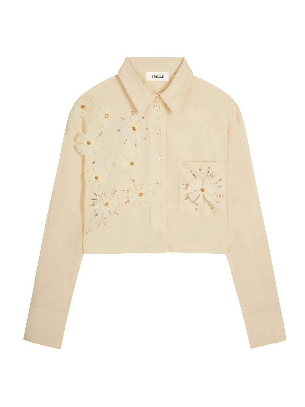 Embroidered floral shirt