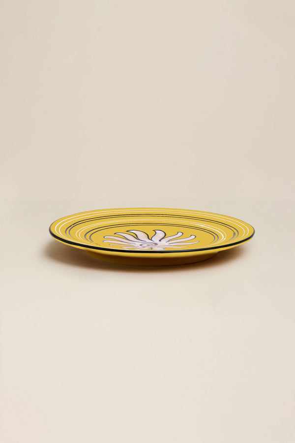 Sunshine yellow dessert plate