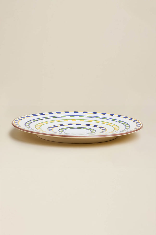 Checkerboard dinner plate