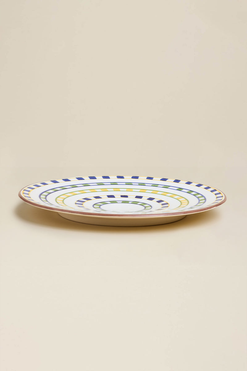 Checkerboard dinner plate