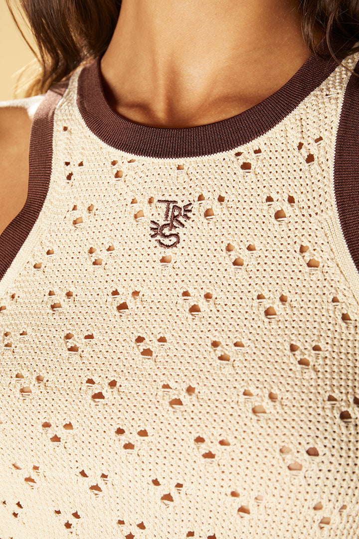 Openwork tank top