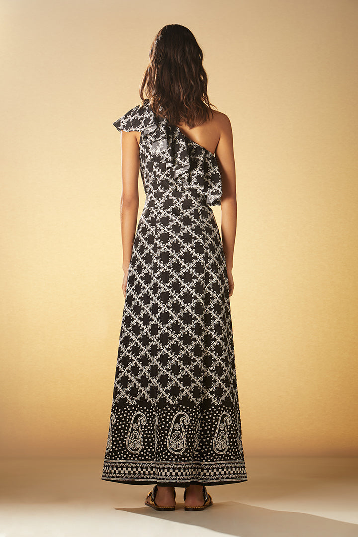 Asymmetrical long dress