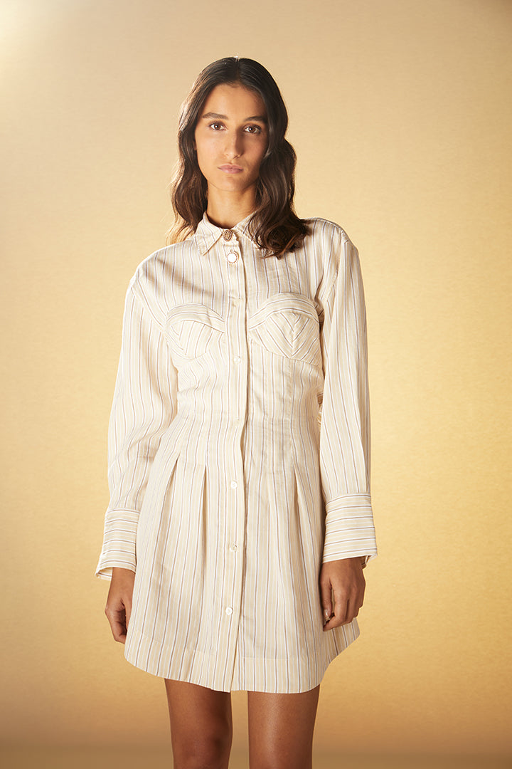 Halter shirt dress