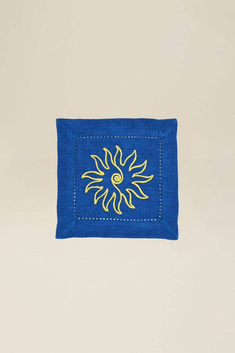 Marine sun cocktail napkin