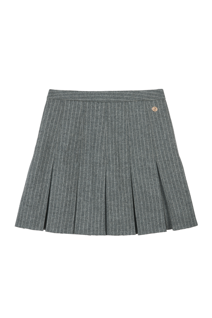 Pleated wool skirt