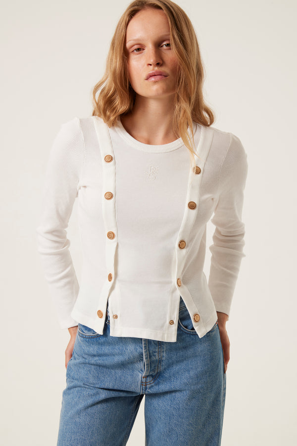 Top with press studs