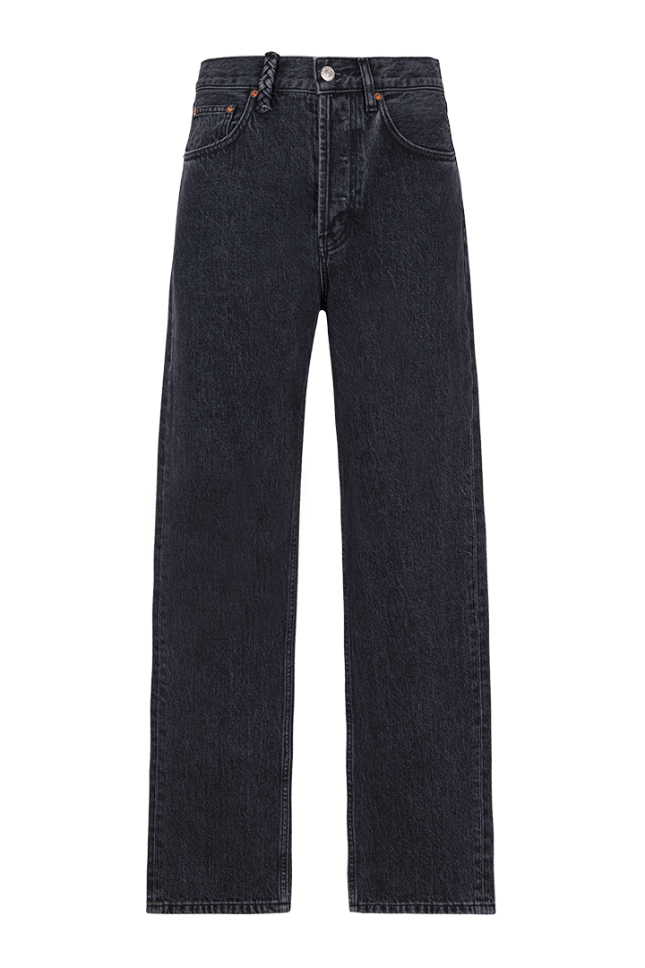 High waist straight cut jeans