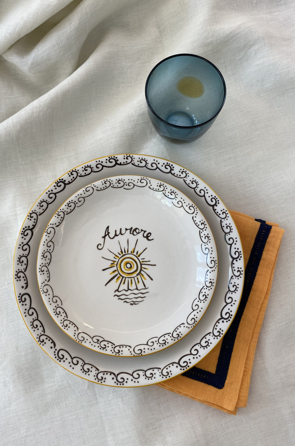 ALTALA AURORE dinner plate - Tresse Paris